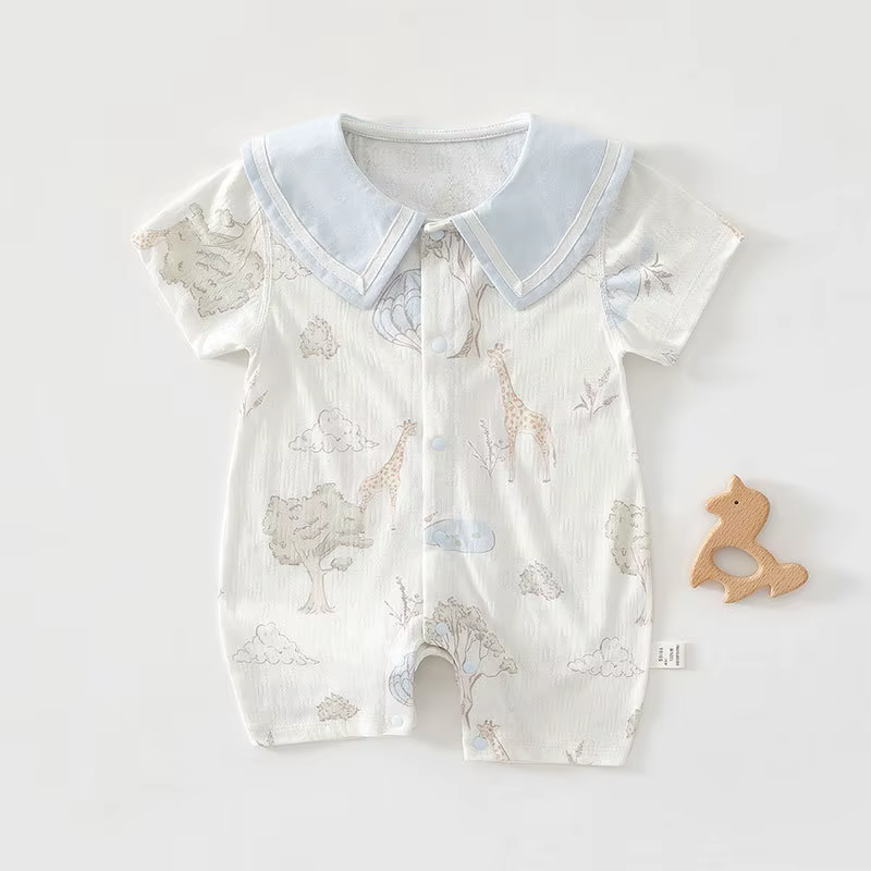 Body à manches courtes pour bébé, combinaison d'été en pur coton, fine, respirante, douce, tenue une