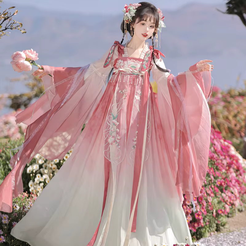 Hanfu – tenue de fée traditionnelle chinoise de la dynastie Tang pour femmes, charmante robe ethniqu