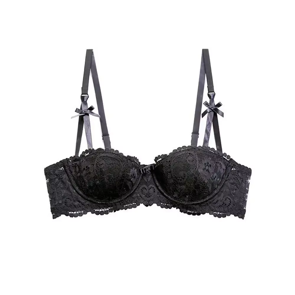 Soutien-gorge Sexy en dentelle pour femmes, demi-tasse, Push Up, Style français, Lingerie douce, pro