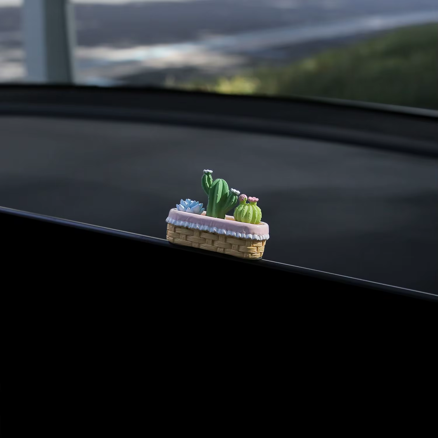 2025 tulipe mignon voiture ornement voiture console centrale décoration voiture guérison bijoux déco