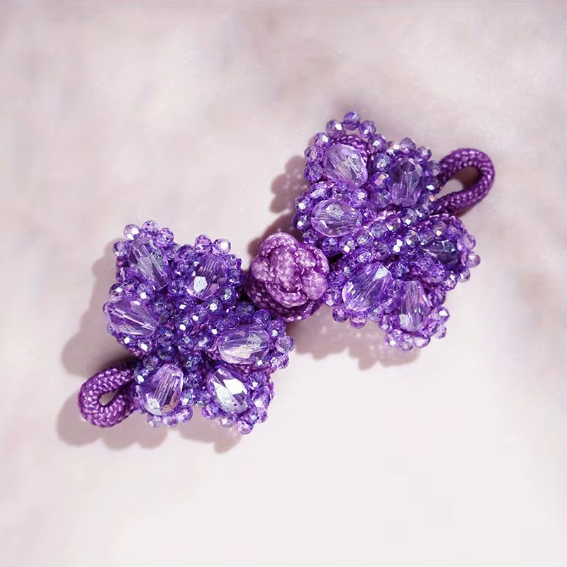 Boutons décoratifs perlés faits à la main avec boutons Qipao de Style Tang chinois ethnique