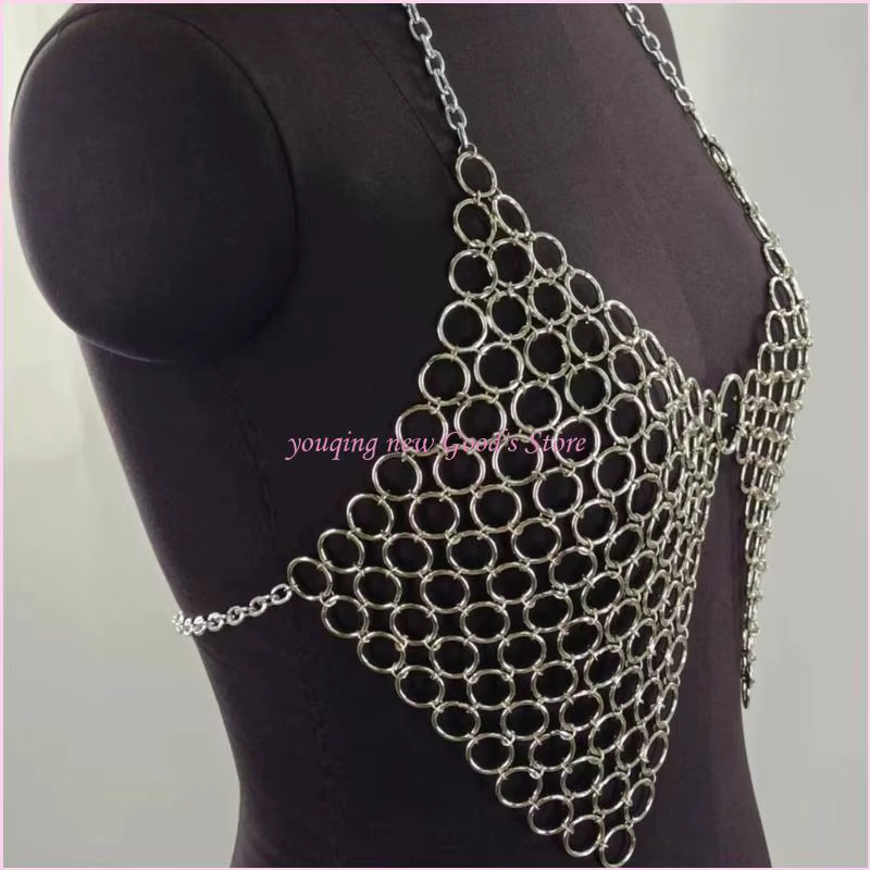 Chaîne de corps réglable et élégante, bijoux avec petits anneaux, portables pour les fêtes sur la pl