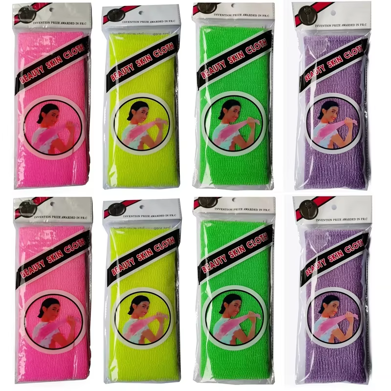 4 pièces beauté peau exfoliant chiffon gant de toilette japonais corps lavage serviette nylon bain p