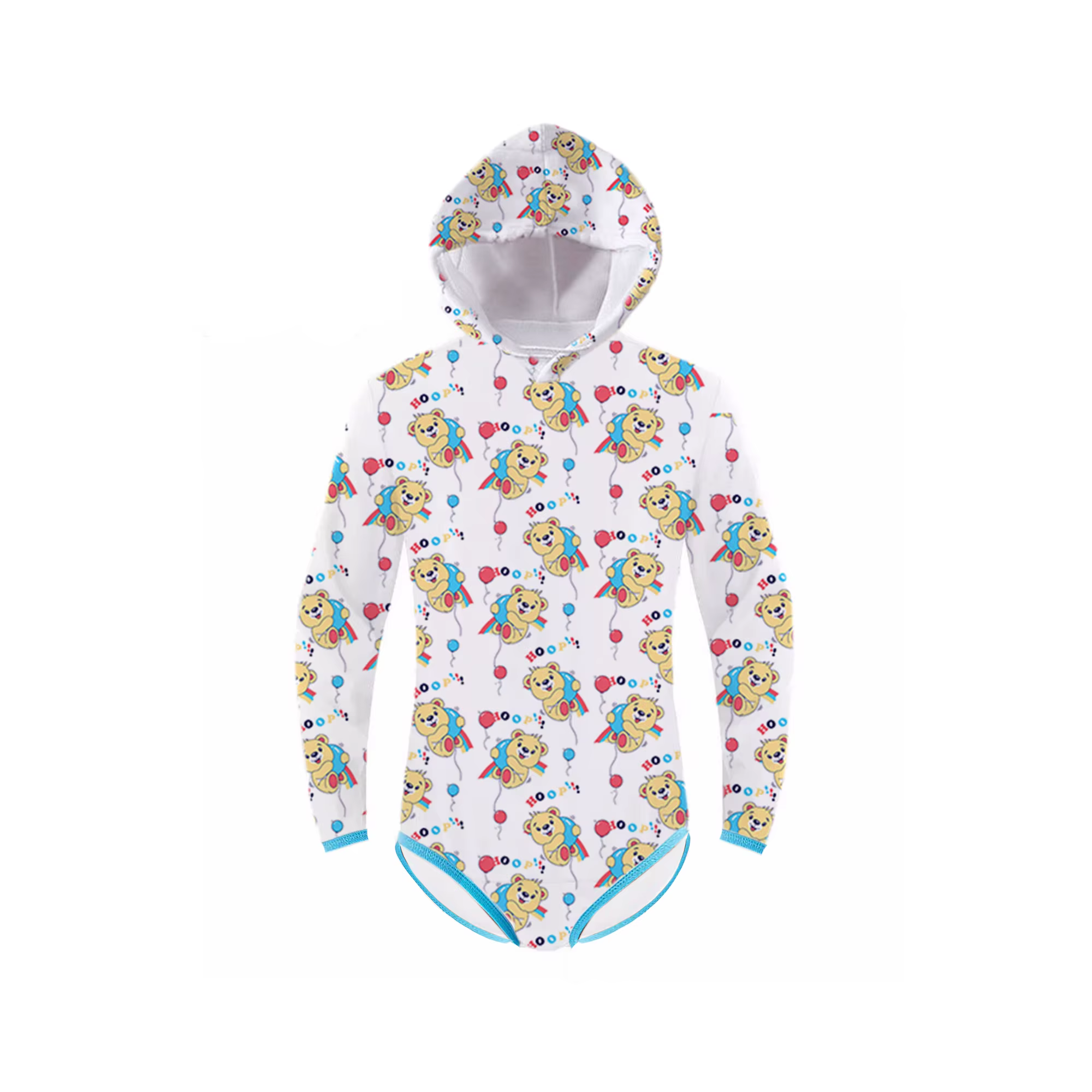 ABDL-Barboteuse à capuche pour bébé et adulte, combinaison de batterie, petit ours