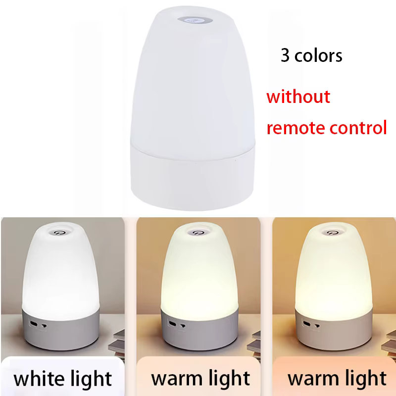 Lumière d'ambiance RGB avec télécommande, lampe de chevet rechargeable, lampe de nuit pour chambre d