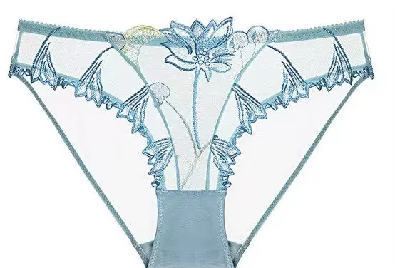 Soutien-gorge de luxe sexy en dentelle brodée cerise, ultra-fin, minimisant, avec maintien anti-affa