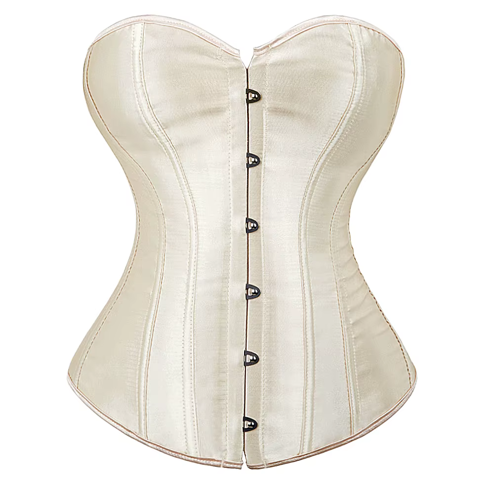 Corset Sexy Bustier à lacets pour femmes rose victorien haut Corset grande taille Vintage Satin Cors