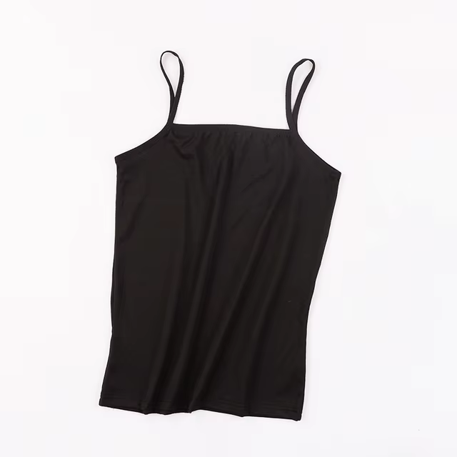Soutien-gorge d'été en soie glacée, haut court de sport, bretelles Spaghetti, haut pour femmes, Sexy