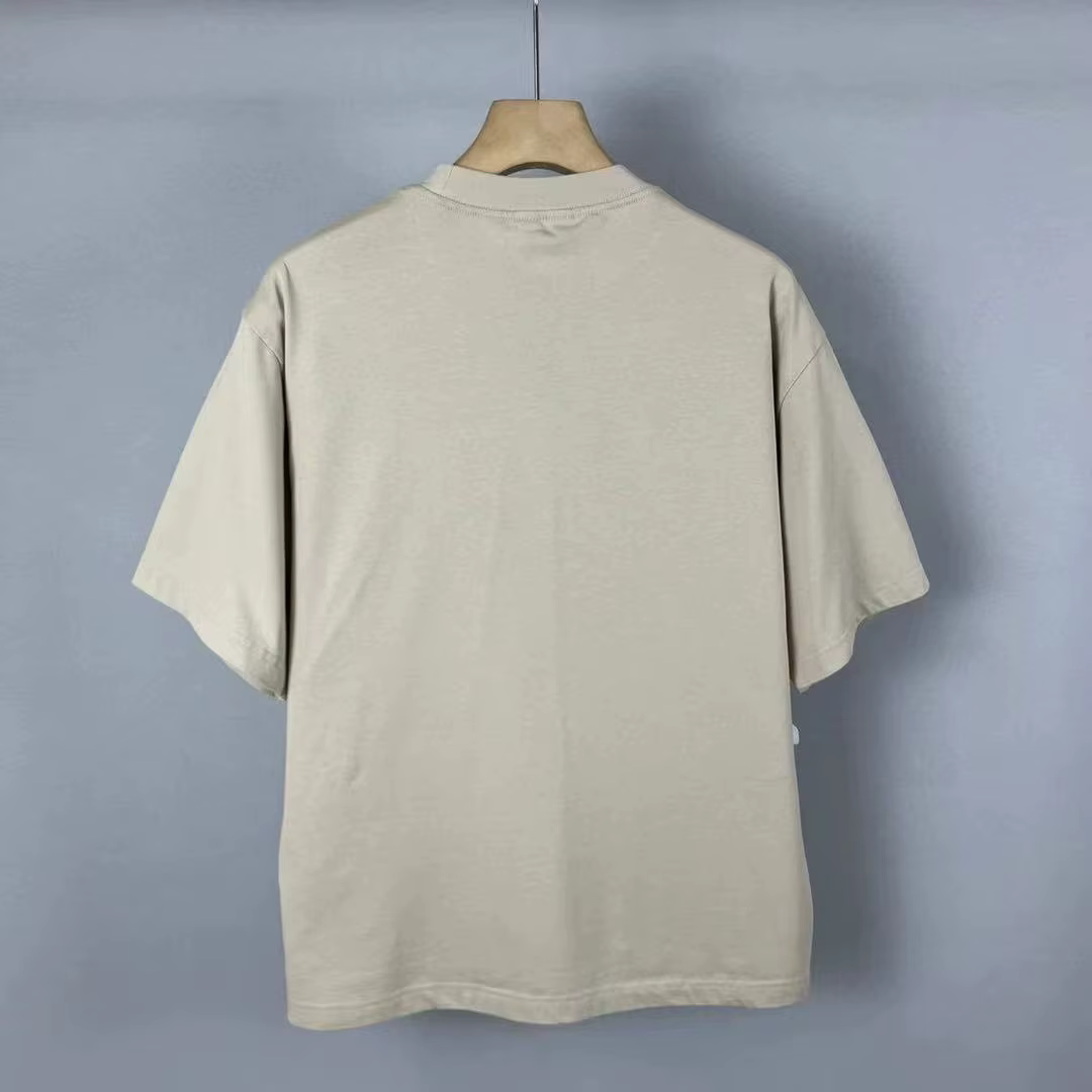 T-shirt à manches courtes 26SS Summer Street Paris, grand logo, nouvelle collection High Street