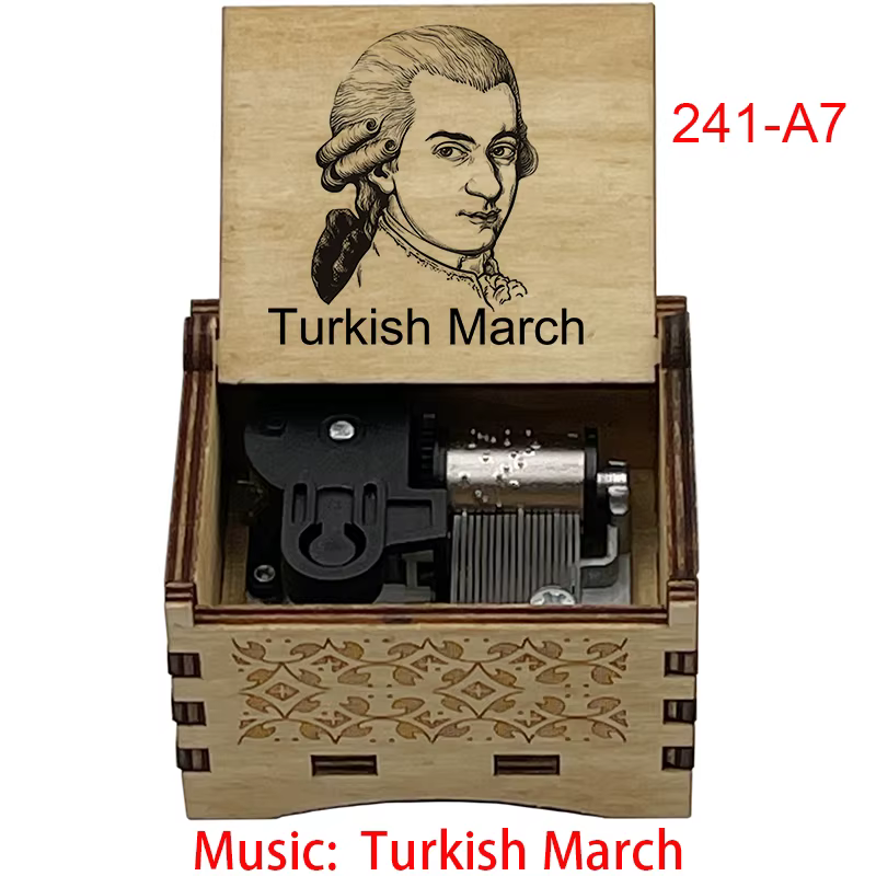 Mozart Rondo Alla Turca turc mars 18 notes boîte à musique mécanique pour les enseignants de piano é