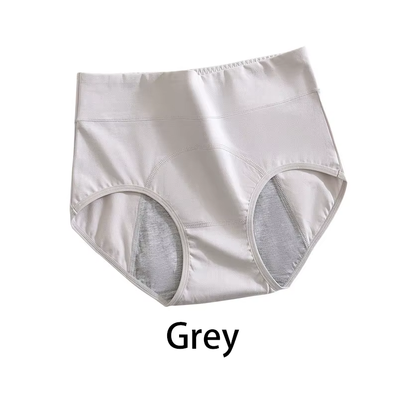 Culotte Menstruelle en Coton Anti-Adorable pour Femme, Taille Haute, Étanche, Allongé, Entrejambe, D