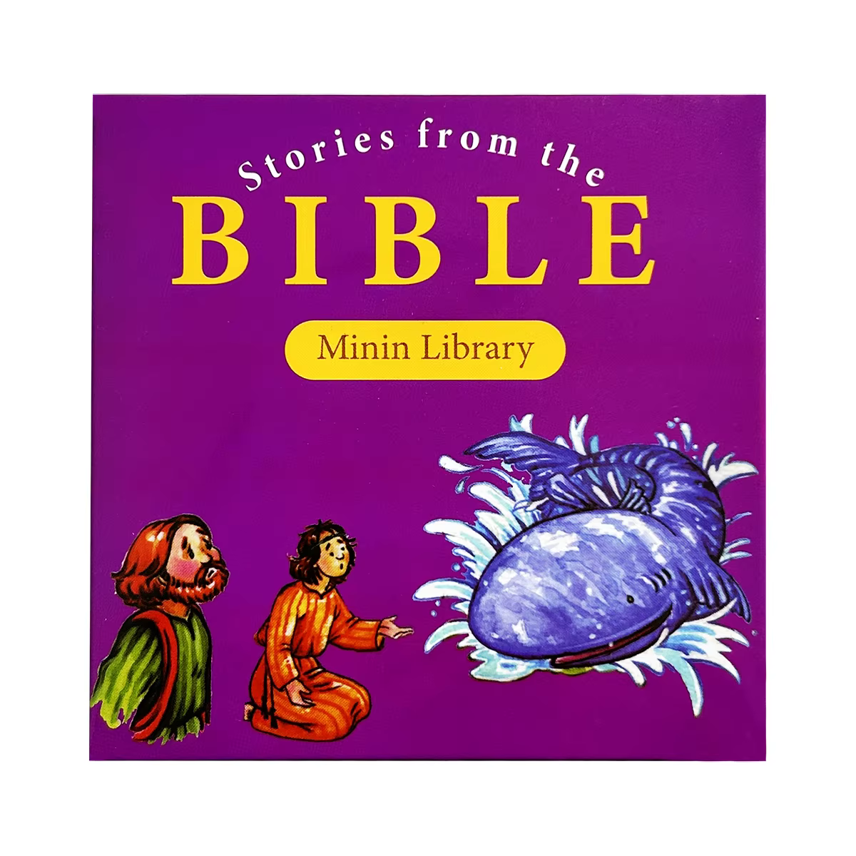 Mini livre d'histoires au coucher en anglais, histoires de la Bible, développement de la langue, ima