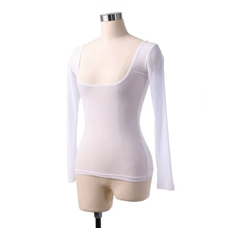 Body d'entraînement de danse du ventre pour femmes, Sexy, buste ouvert, maille transparente, justauc