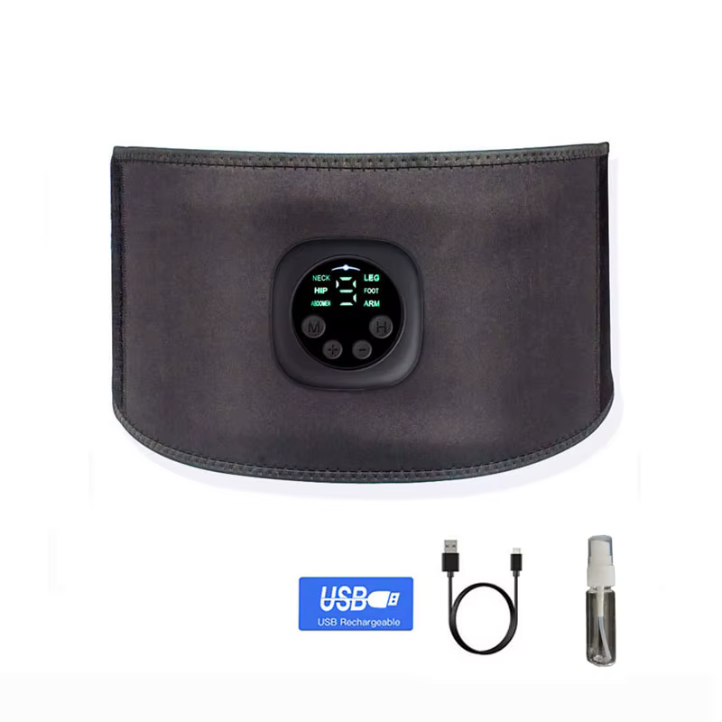 Ceinture amincissante électrique EMS pour le corps Abdominal, bande de taille intelligente, stimulat