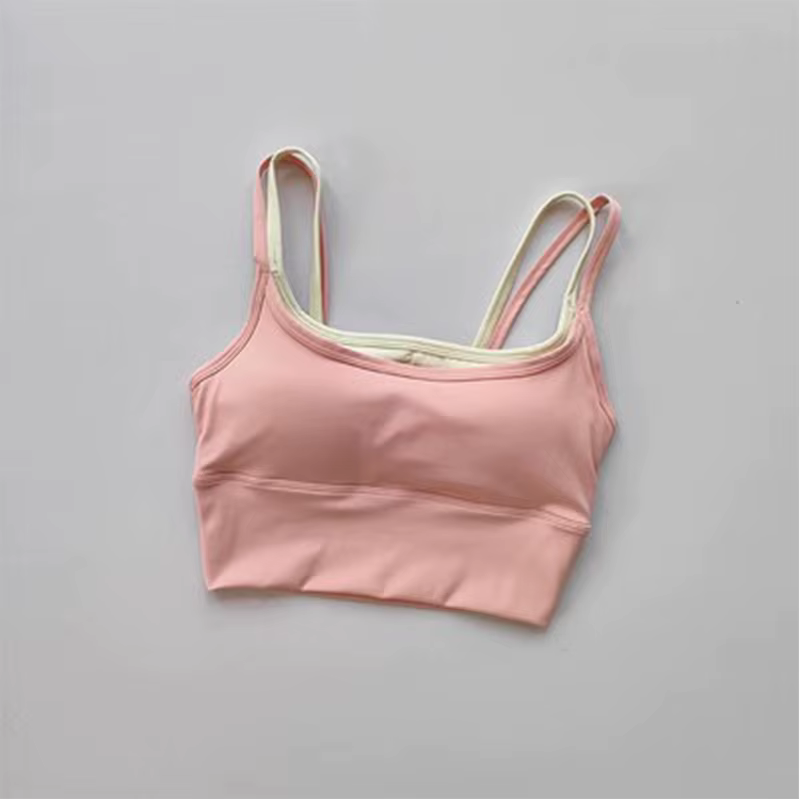 Soutien-gorge de Sport pour femmes gilet de gymnastique Yoga beauté noir bustier tubulaire course so