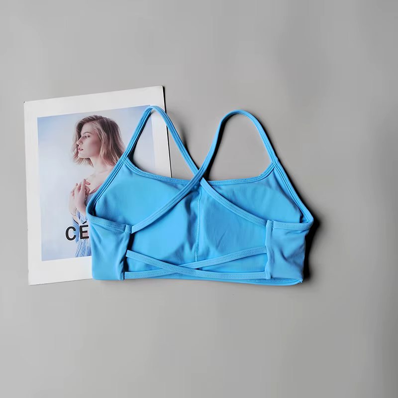 Bretelles croisées soutien-gorge de Yoga bretelles fines beau dos respirant séchage rapide Fitness e