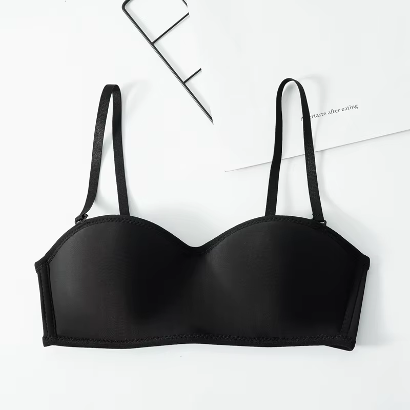 Soutien-gorge sans bretelles amovible, sans armatures, sexy, antidérapant, confortable, ajusté, sans