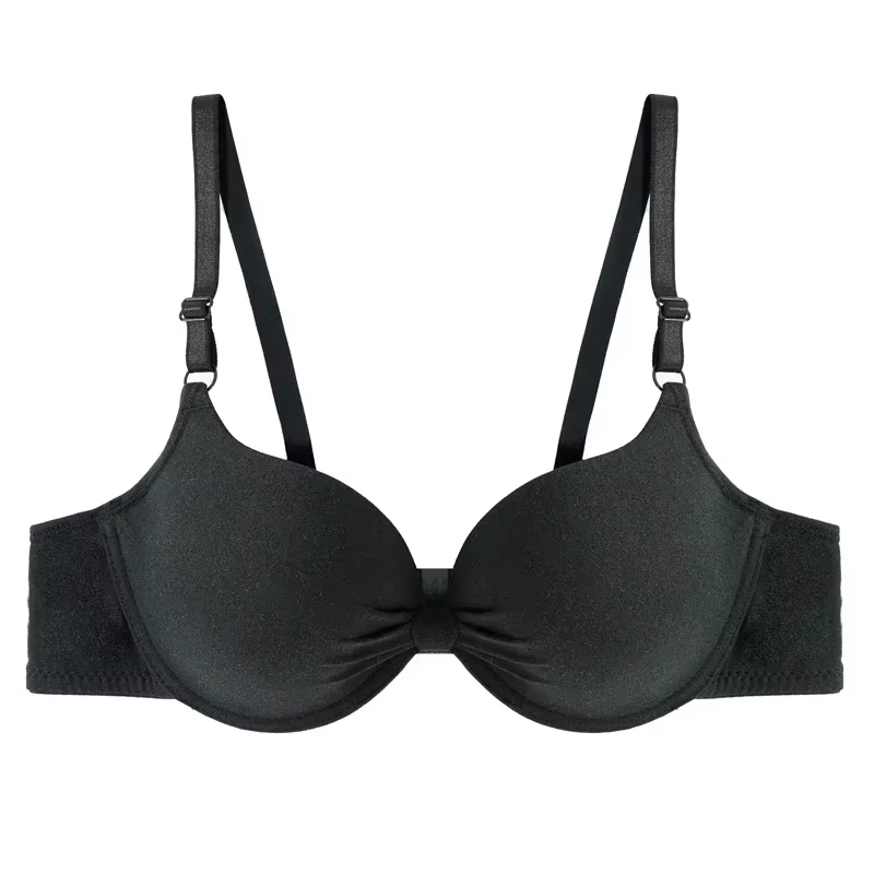 Soutien-gorge froncé en coton pour femmes, soutien-gorge à armatures en V profond, soutiens-gorge pu
