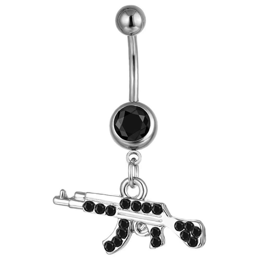 Anneaux de nombril pendentif odorpour femme, bijoux de piercing, argent, document, rouge, rose, noir
