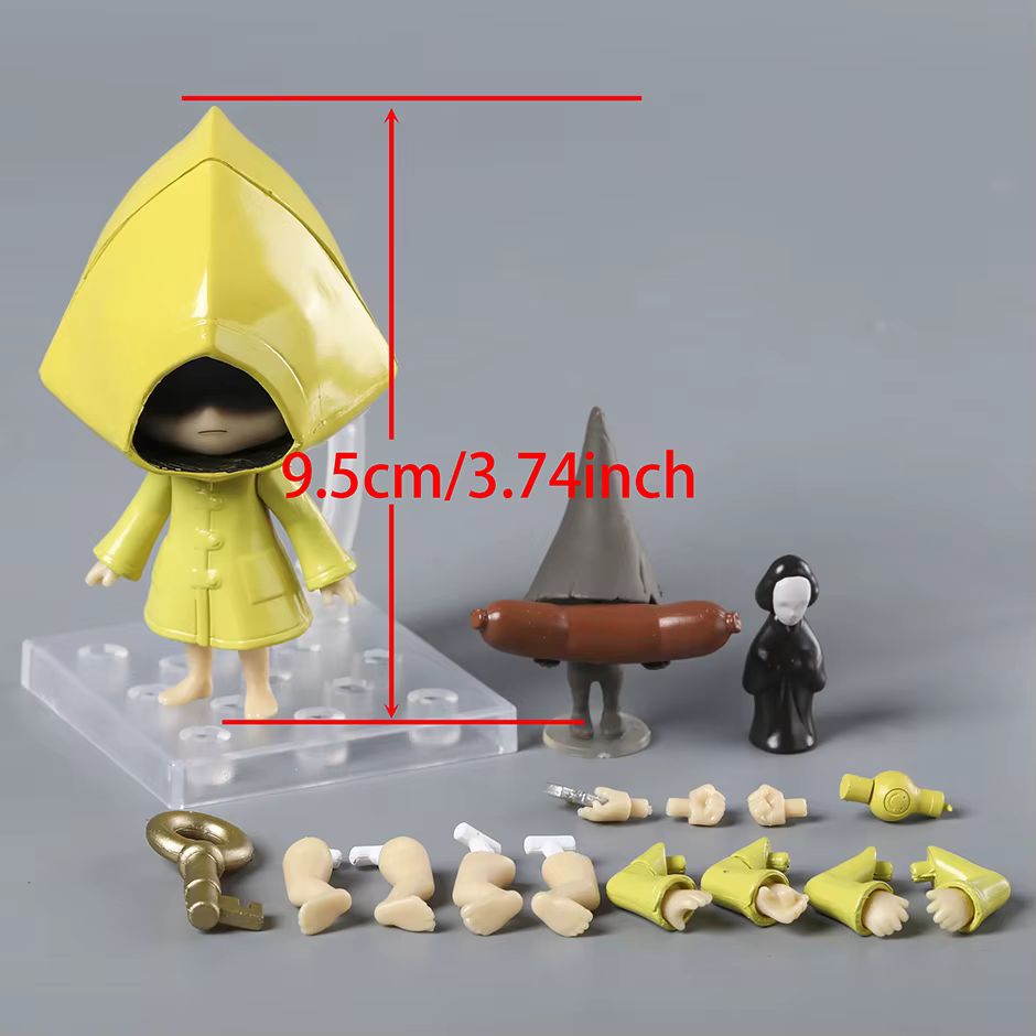 Figurines Little Nightmares Six 2146, jouet à visage interchangeable, collection de modèles, poupée
