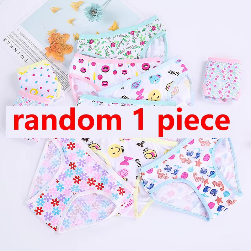 1/3/6/12 pièces 100% coton culottes ensembles filles enfants slips courts sous-vêtements pour enfant
