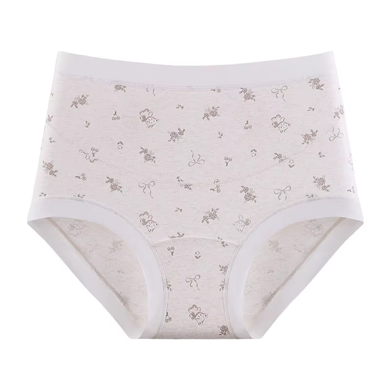 Culotte taille haute confortable et Sexy pour femmes, sous-vêtements doux et respirants en pur coton