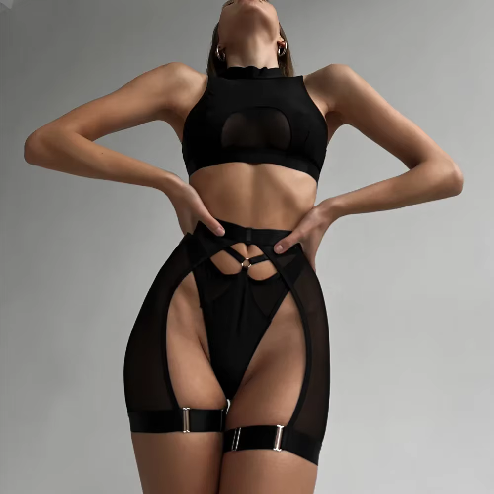 Ensemble de Lingerie Sexy, ensemble de sous-vêtements érotiques, Kit de soutien-gorge sexuel pour fe
