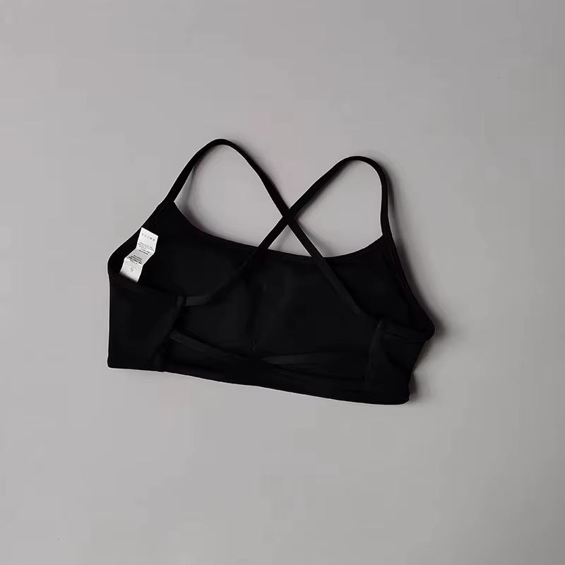 Soutien-gorge de sport dos croisé sans bretelles – Soutien-gorge de yoga à séchage rapide effet seco