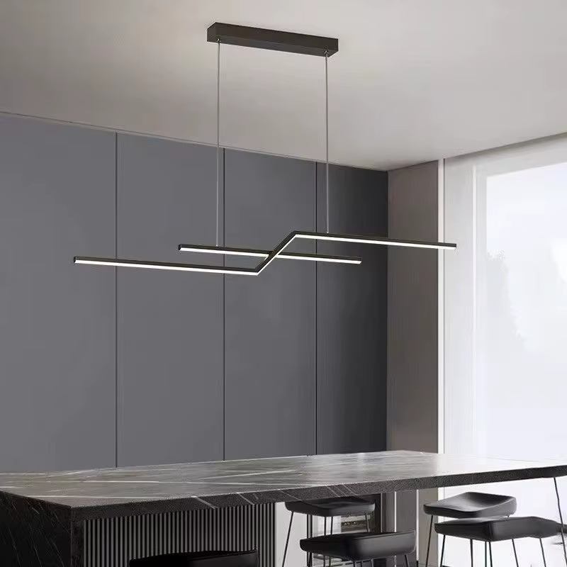 Lampe de restaurant moderne, style nordique, luxe discret, design créatif, lustre LED pour bar, ambi
