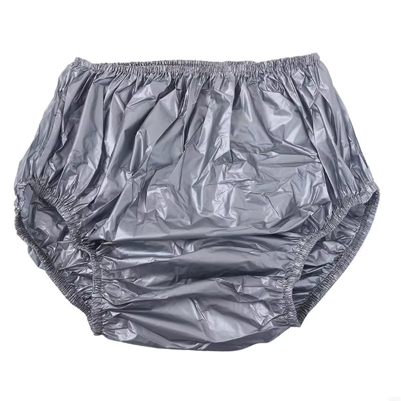 Pantalon en plastique pour Incontinence adulte, couvre-couche réutilisable résistant à l'eau, sous-v
