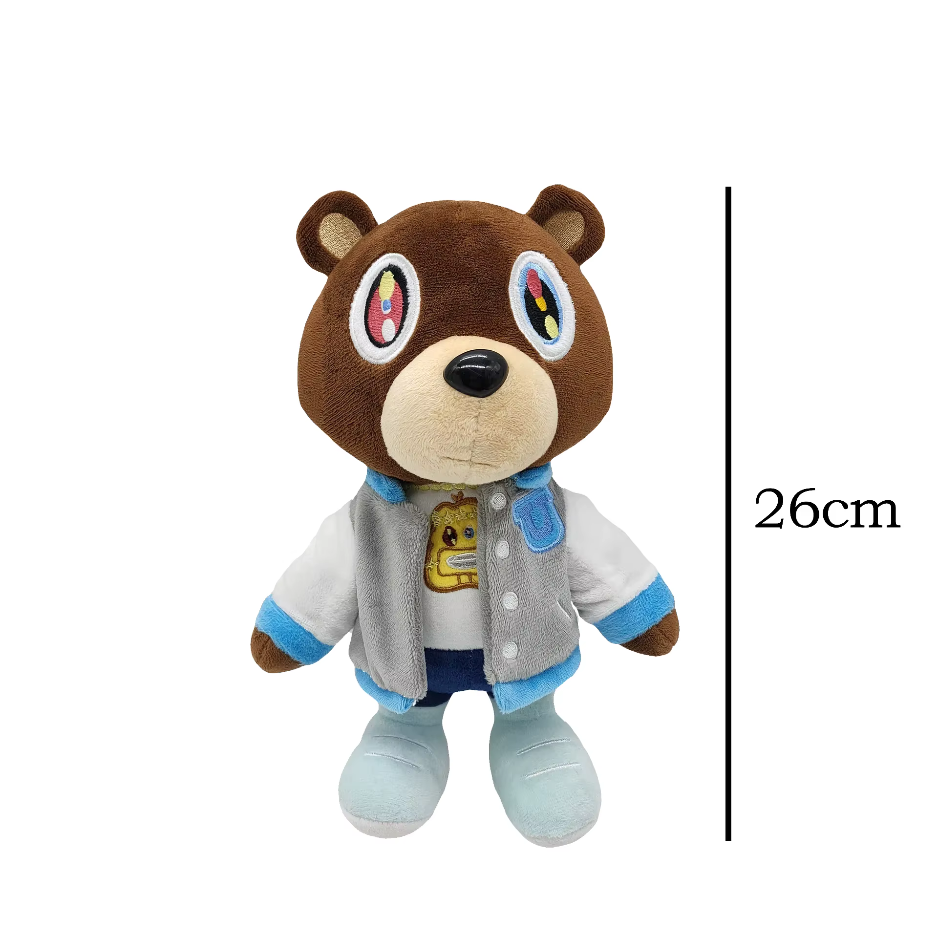 Ours en peluche Kanye abandonné 30cm, jouets en peluche Kanye West pour remise de diplôme, peluche d