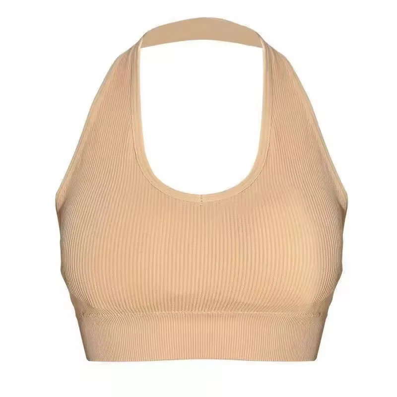 Mode Sexy licou dos nu soutien-gorge Camisole pour femmes sans fil Sport soutien-gorge haut bretelle