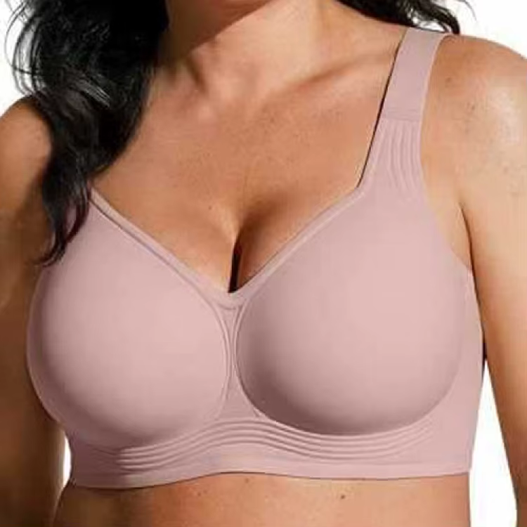 Soutien-gorge sans couture pour femme, couvrant entièrement la poitrine, confortable, avec rembourra