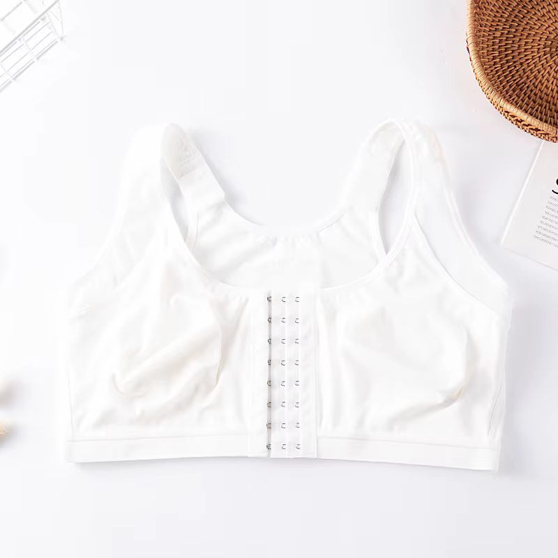 Grande taille Sexy fermeture avant soutien-gorge sans fil brassière intimes femmes Push Up Bralette