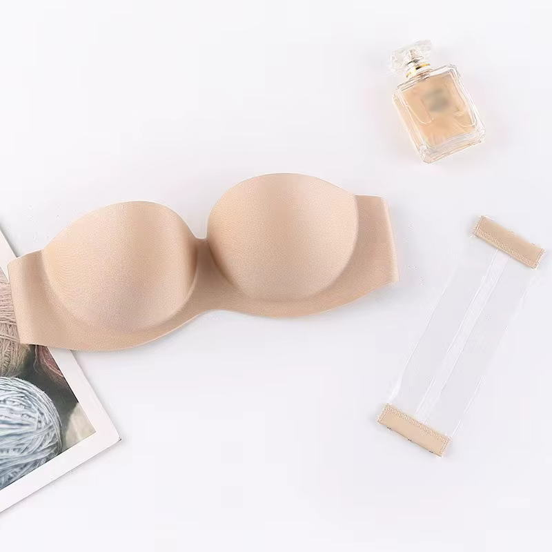 Soutien-gorge sans bretelles antidérapant pour femmes, soutien-gorge Invisible et Sexy avec bandouli