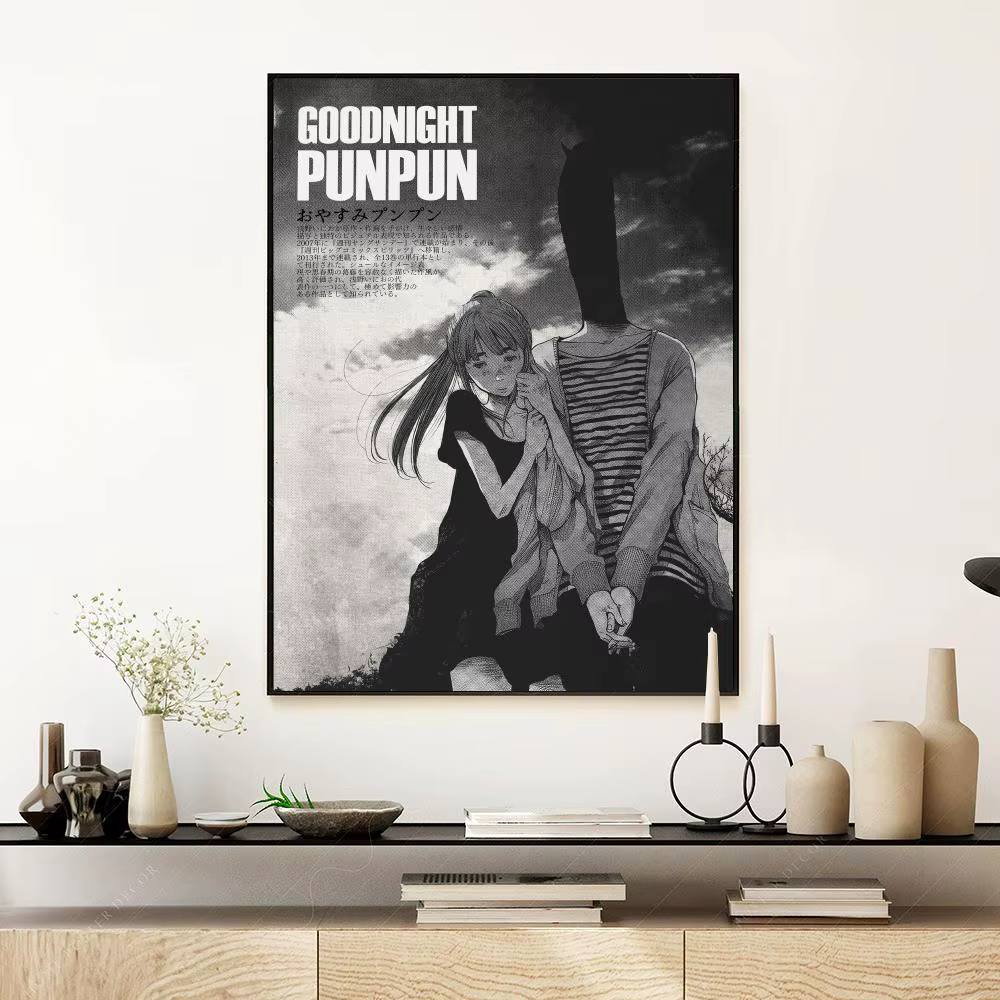 Affiche de manga triste Anime G-Goodnight P-Punpun, affiche d'art mural esthétique moderne, articles
