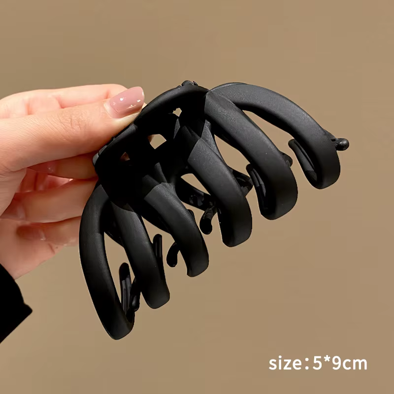 Pinces à cheveux à café neutre coréen, grandes griffes pour cheveux épais, accessoires de coiffure p