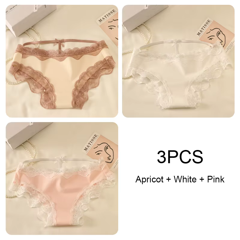 Ensemble de culottes sans couture pour femmes, slips en coton, sous-vêtements, Lingerie Sexy en dent