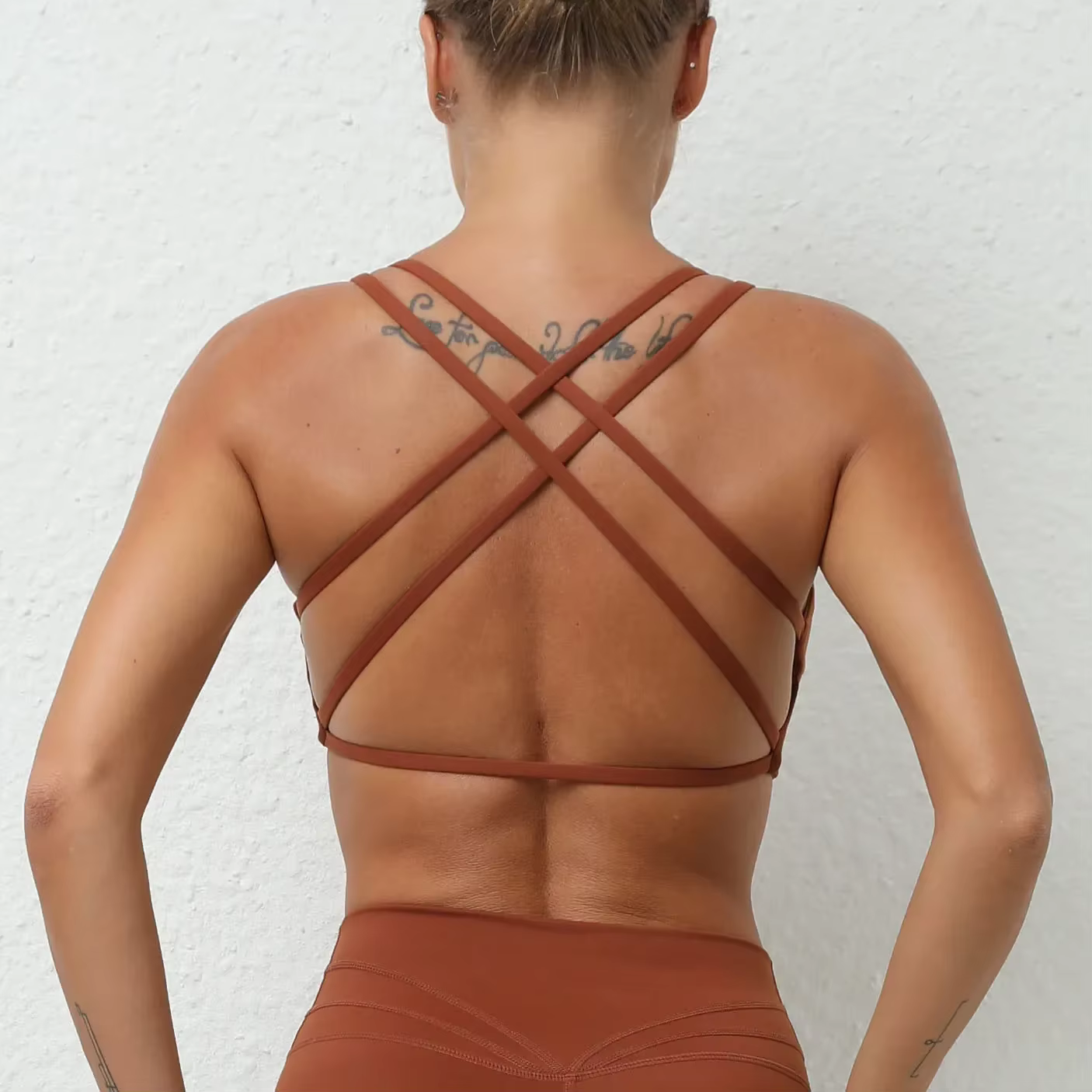 Soutien-gorge de sport push-up pour femme, idéal pour le yoga et l'entraînement, vêtement de sport f