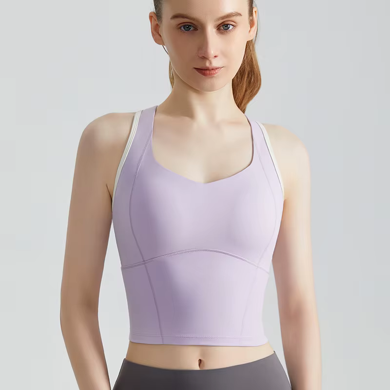 Soutien-gorge de sport pour femmes, coussinet de poitrine haute résistance absorbant les chocs, gile