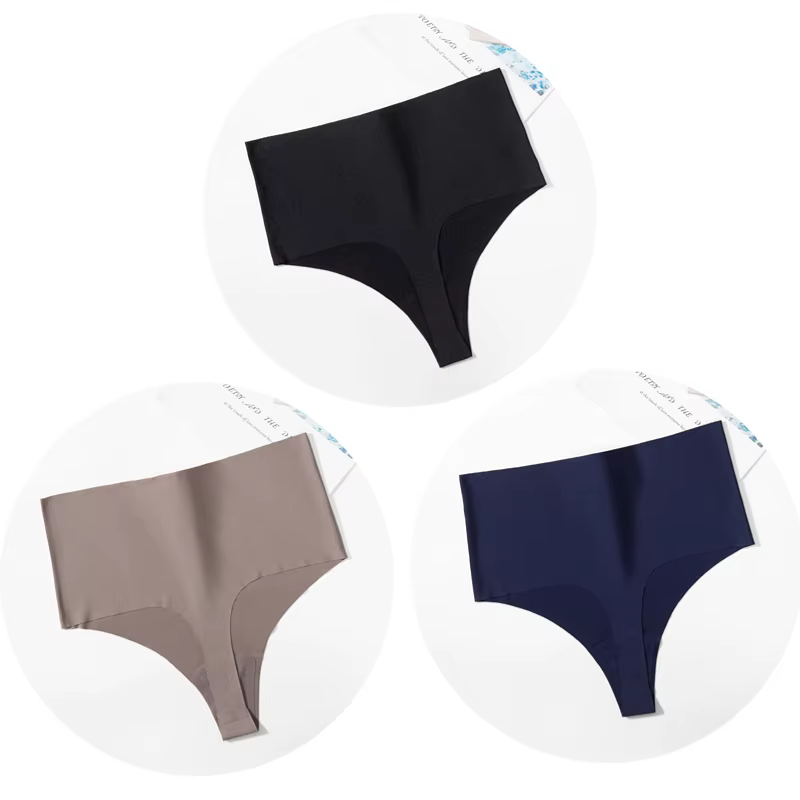 Culotte taille haute sans couture pour femme, sous-vêtement féminin, string de sport, string pour fe