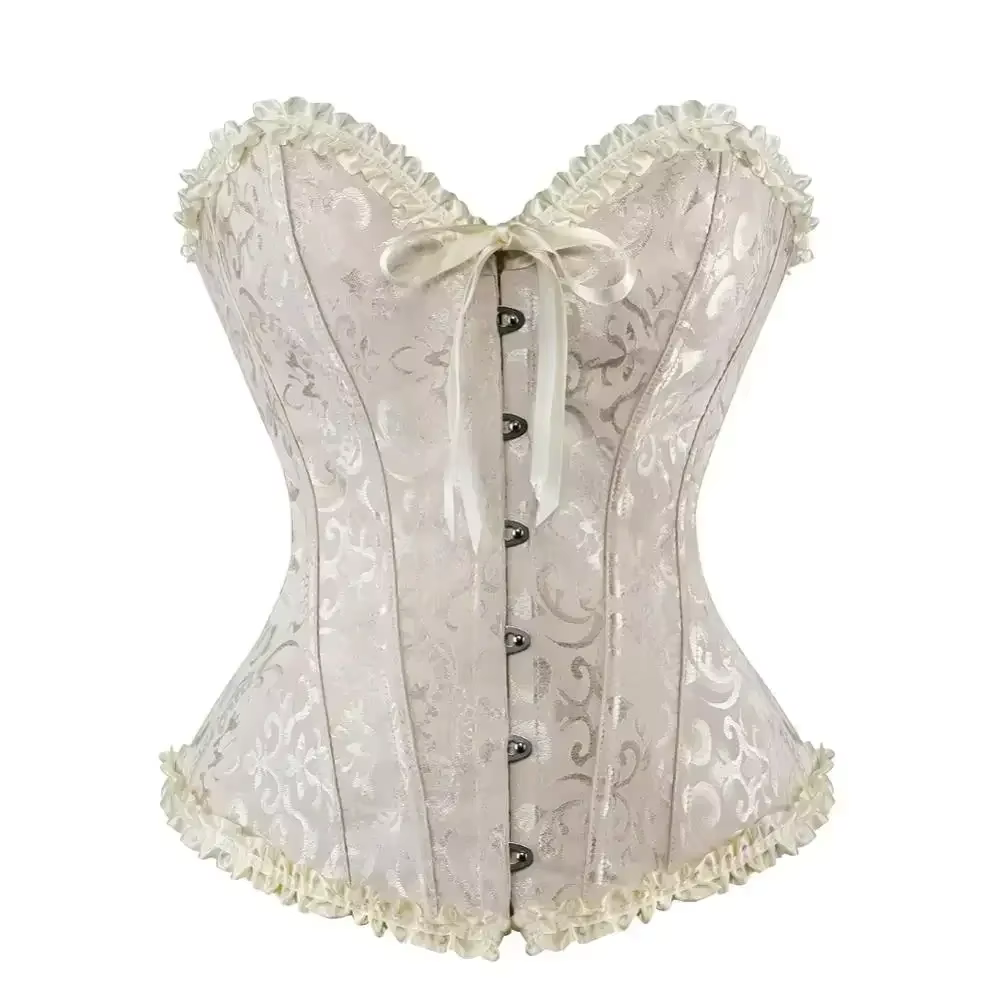 Vintage Top Corset Gothique Corsets Steampunk Bustier À Lacets Corsage Grande Taille Sexy Bustiers C