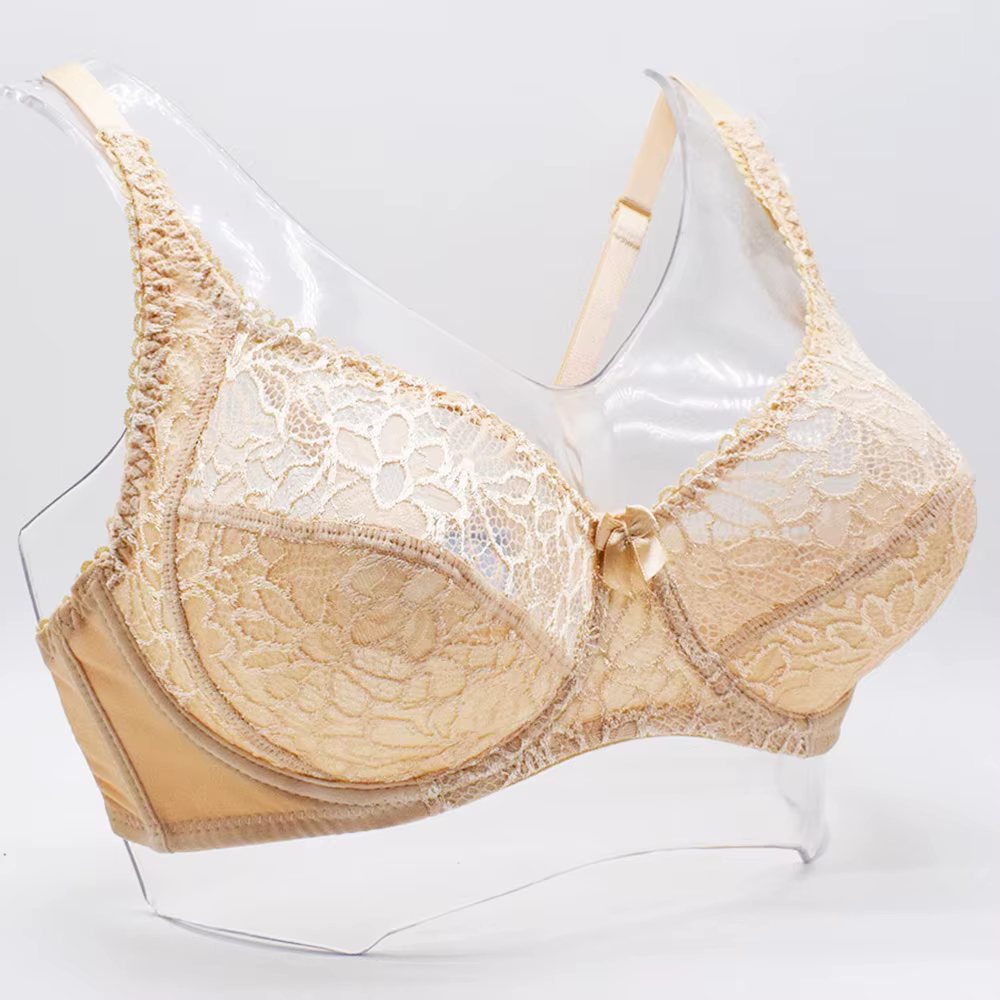 Soutien-gorge grande taille pour femmes, soutien-gorge en dentelle, Transparent, grand brassière, so