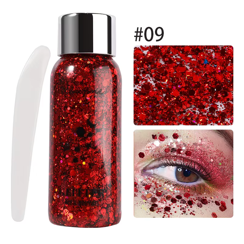 Brillant scintillant corps visage paillettes fêtes et maquillage Art sûr pour tous les types de peau