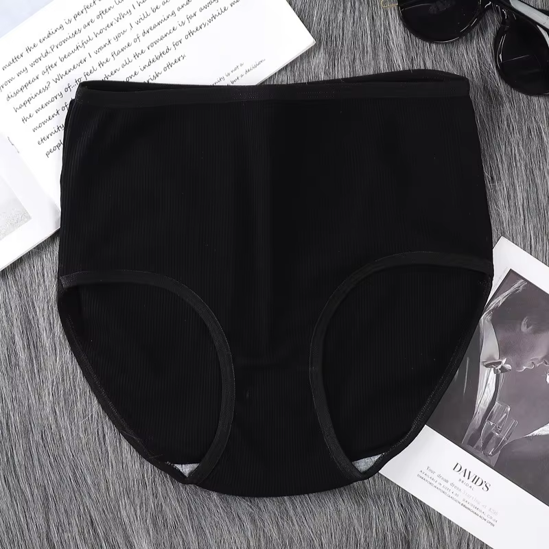 Culotte taille haute en coton pour femme, sous-vêtement féminin avec ceinture, YSMA09