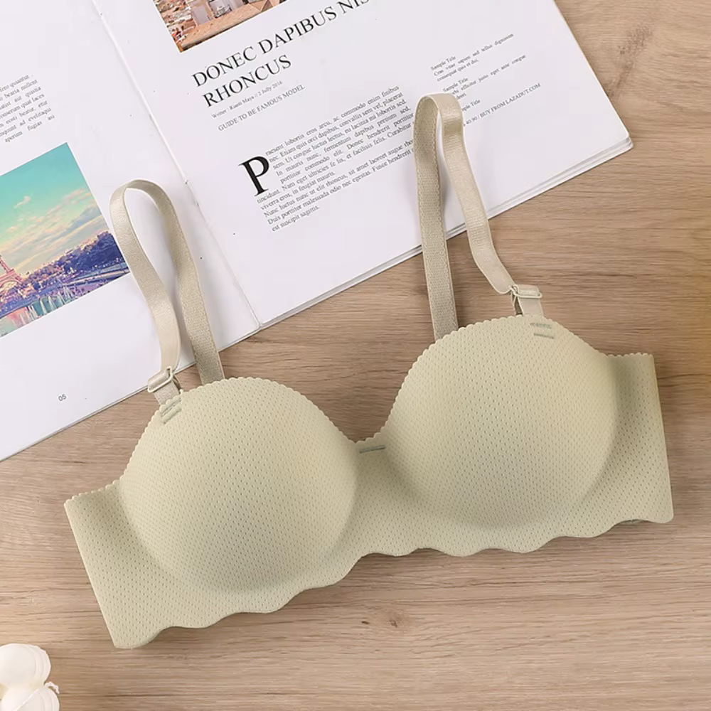 Soutien-gorge sexy et confortable sans coutures, couleur bonbon, anti-affaissement, push-up, réglabl