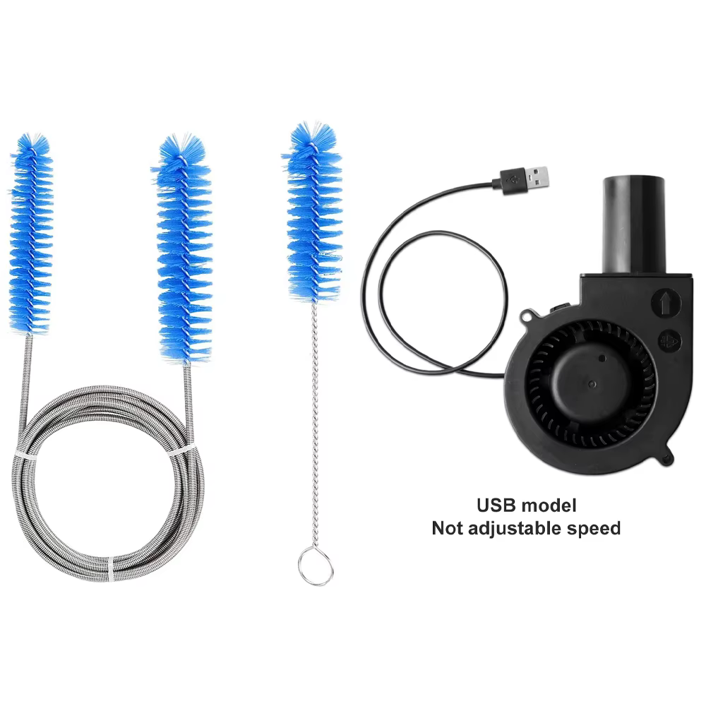 Séchoir pour tuyaux et tubes CPAP avec ventilateur et brosse de nettoyage – Séchoir et nettoyeur de