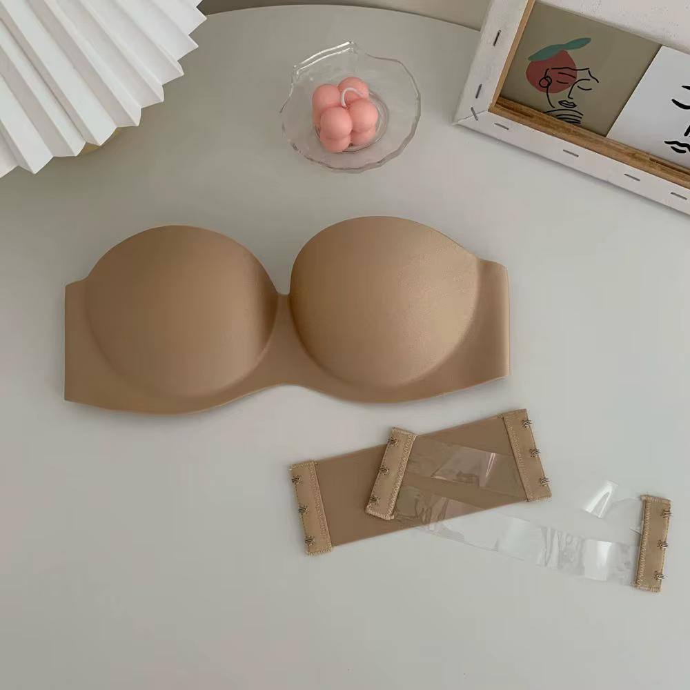 Soutien-gorge Invisible demi-tasse, dos de beauté avec ceinture d'extension sans bretelles, Bralette