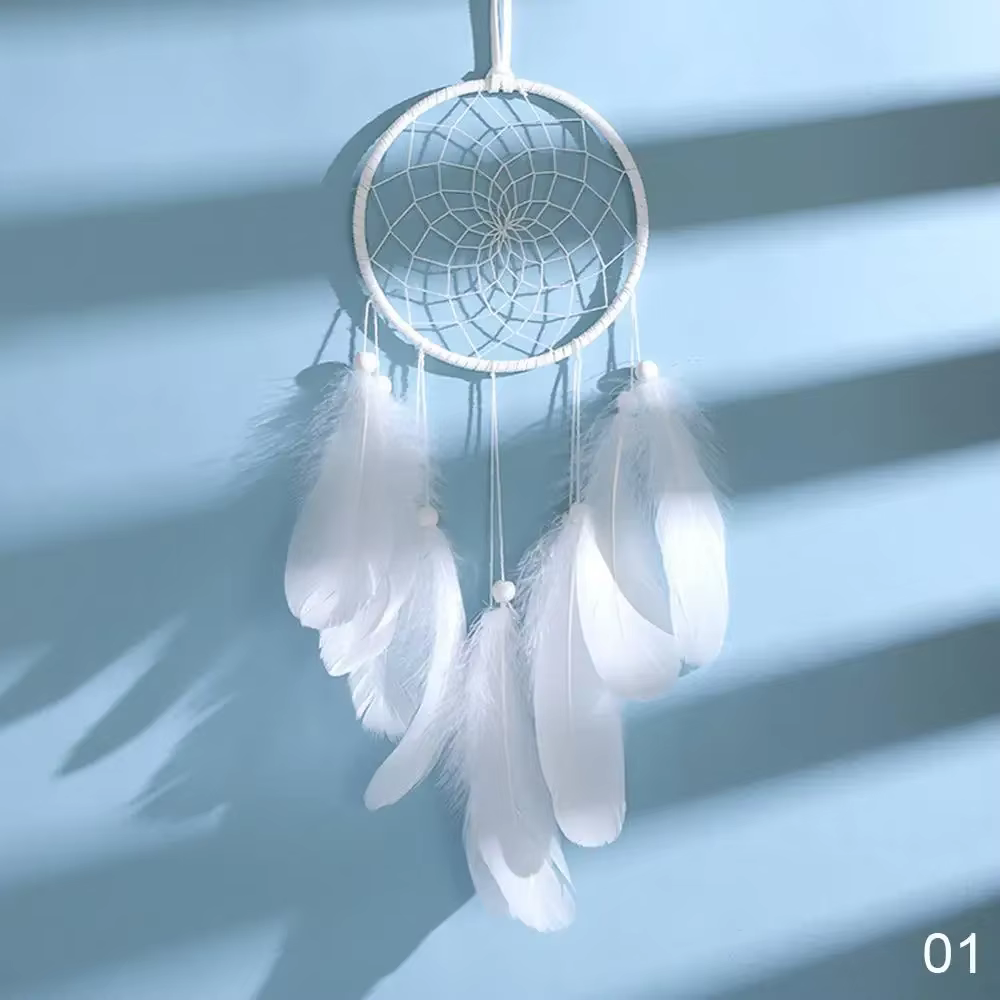 Attrape-rêves fait à la main, pendentif attrape-rêves, carillons éoliens creux créatifs, tenture mur
