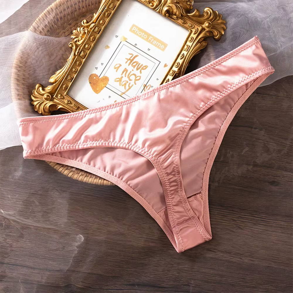 Culottes Extensibles pour Femmes, Respirantes, Taille Basse, en Soie Glacée, Séchage Rapide, Douces